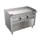 ShopDesChefs - Grill Teppanyaki à gaz  avec support ouvert modèle TED2/120 G