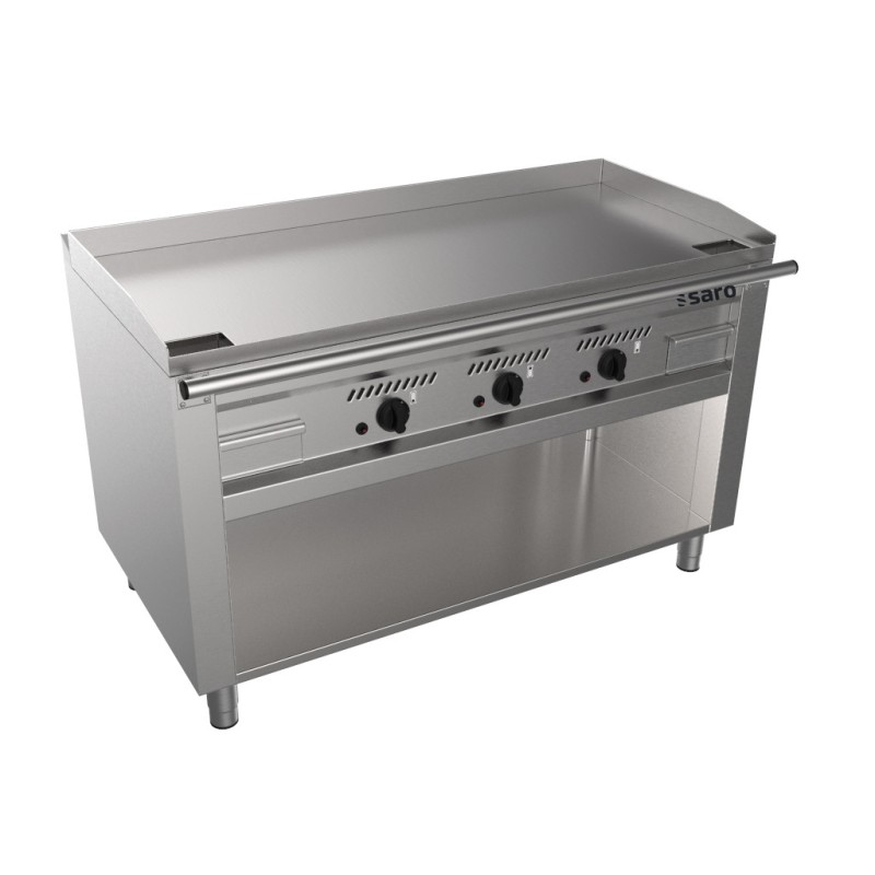 ShopDesChefs - Grill Teppanyaki à gaz  avec support ouvert modèle TED3/140 G