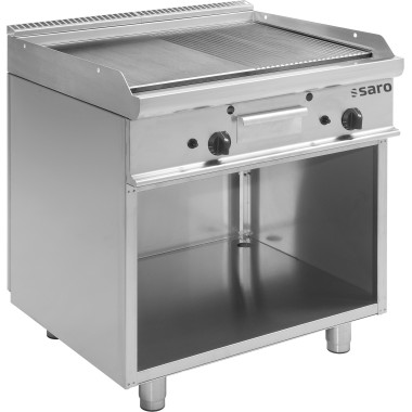 ShopDesChefs - Plaque de cuisson à gaz  avec support ouvert modèle E7/KTG2BAM
