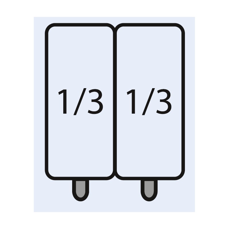 Paniers Pâtes - Set 2x1/3 GN - Acier - Professionnel - ShopDesChefs