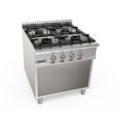 ShopDesChefs - Cuisinière à gaz  avec structure ouverte et 4 brûleurs, modèle LQ LQ/CUG4BA