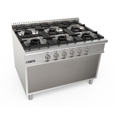 ShopDesChefs - Cuisinière à gaz  à structure ouverte 6 brûleurs modèle LQ / CUG6BA