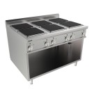 ShopDesChefs - Cuisinière électrique  à structure ouverte 6 plaques modèle LQ / CQE6BA