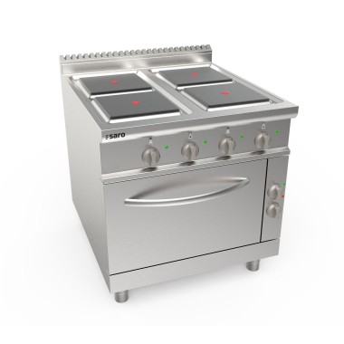 ShopDesChefs - Cuisinière électrique  avec four 4 plaques modèle LQ / CQE4LE