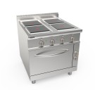 ShopDesChefs - Cuisinière électrique  avec four 4 plaques modèle LQ / CQE4LE