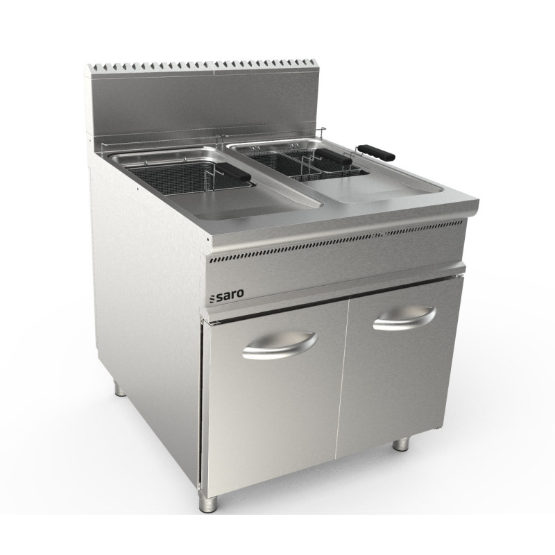 ShopDesChefs - Friteuse à gaz  2 x 22 L modèle LQ / FLG2V22