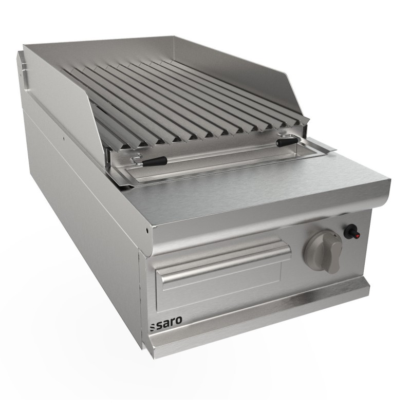 ShopDesChefs - Grill à pierre de lave à gaz de table  modèle LQ / BS1BB