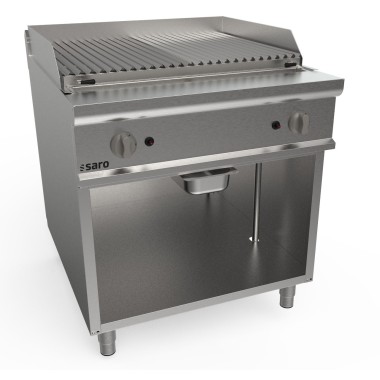 ShopDesChefs - Grill à pierre de lave à gaz  modèle LQ / BS2BA