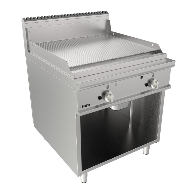ShopDesChefs - Plaque de cuisson au gaz  avec support ouvert, modèle LQ / FTG4BAR