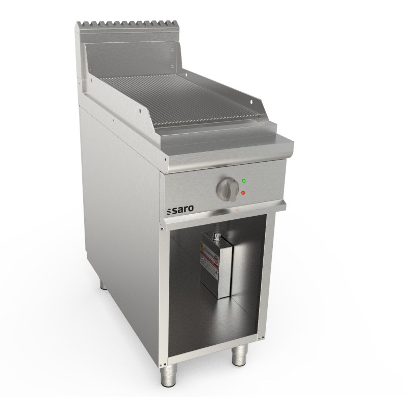 ShopDesChefs - Plaque de cuisson électrique  avec support ouvert modèle LQ / FTE2BAR