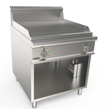ShopDesChefs - Plaque de cuisson électrique  avec support ouvert, modèle LQ/FTG4BAR