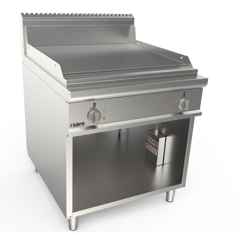 ShopDesChefs - Plaque de cuisson électrique  avec support ouvert, modèle LQ/FTG4BAR