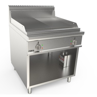 ShopDesChefs - Plaque de gril électrique  avec support ouvert modèle LQ / FTG4BAM
