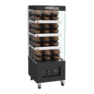 ShopDesChefs - Vitrine chauffante en libre-service  4/5 zones modèle 6MCV4LS.I