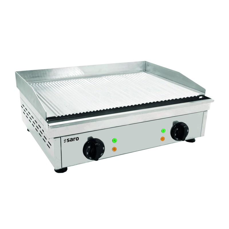 ShopDesChefs - Plancha électrique  (rainurée) modèle FRY TOP GM 610 R