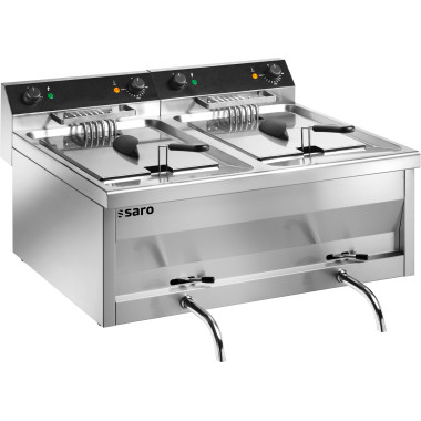ShopDesChefs - Friteuse double  GASTROLINE 12+12V
