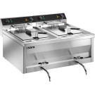 ShopDesChefs - Friteuse double  GASTROLINE 12+12V