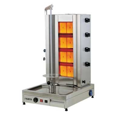ShopDesChefs - Grill à kébabs / gyros au gaz  modèle Tilla 4