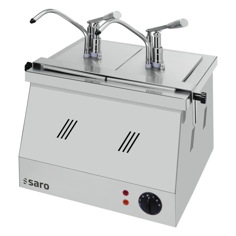ShopDesChefs - Bain-marie  2 x 1/4 et 2 x 1/6 avec modèle de tête de pompe BM-0214