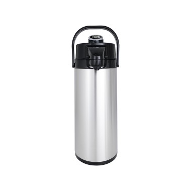 ShopDesChefs - Pichet à pompe isolé en acier inoxydable  (avec intérieur en verre)