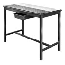 ShopDesChefs - Table de déballage / de vidage  avec 2 surfaces 1200x600.