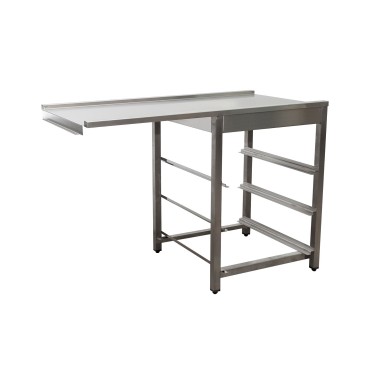 ShopDesChefs - Table d'écoulement pour lave-vaisselle  côté gauche, 1200mm