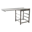 ShopDesChefs - Table d'égouttage  pour lave-vaisselle côté gauche, 1600mm