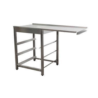 ShopDesChefs - Table d'écoulement  pour lave-vaisselle côté droit, 1200mm