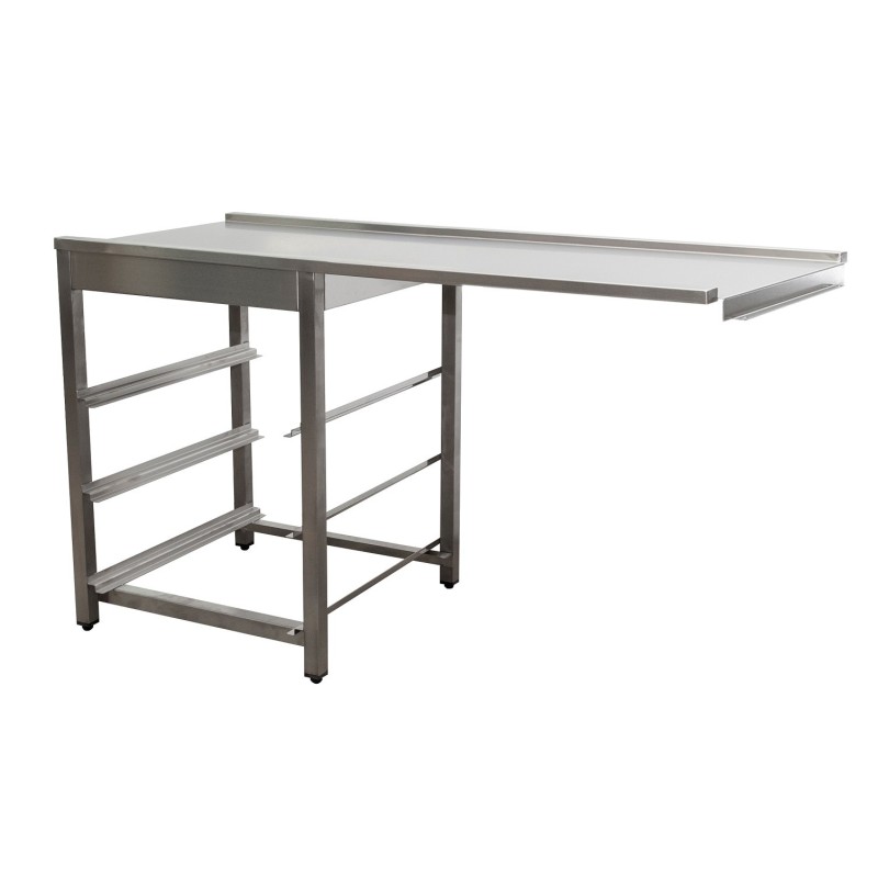 ShopDesChefs - Table d'écoulement  pour lave-vaisselle côté droit, 1600mm
