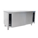 ShopDesChefs - Armoire en acier inoxydable , porte coulissante - Profondeur 600 mm, 1400 mm