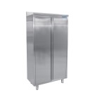ShopDesChefs - Armoire haute en acier inoxydable  avec 3 étagères, toit incliné, 600mm