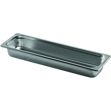 ShopDesChefs - Conteneur Gastronorme en acier inoxydable modèle TOP LINE 2/4  D40mm