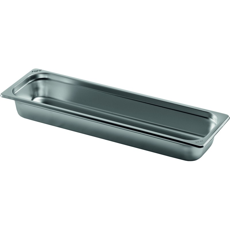ShopDesChefs - Conteneur Gastronorme en acier inoxydable modèle TOP LINE 2/4  D40mm