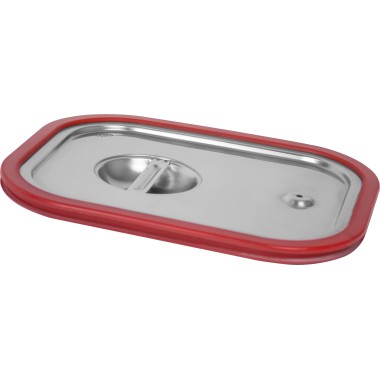ShopDesChefs - Couvercle pour bac gastronorme en acier inoxydable modèle TOP LINE 1/4 