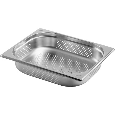 ShopDesChefs - Conteneur GN perforé de la gamme  BUDGET LINE, format 1/2 GN, profondeur 100mm