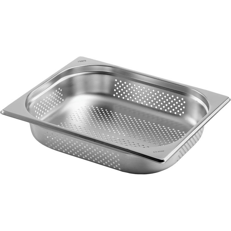 ShopDesChefs - Conteneur GN perforé de la gamme  BUDGET LINE, format 1/2 GN, profondeur 100mm
