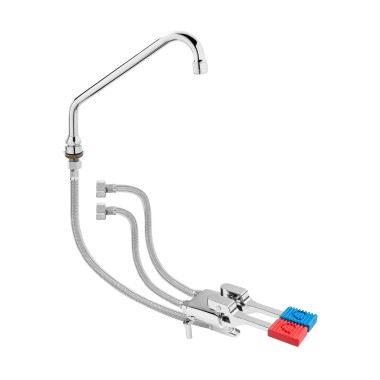 ShopDesChefs - Raccord  avec pédale d'alimentation - Modèle de set d'eau froide/chaude THEA