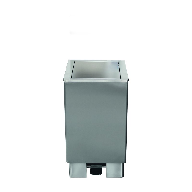 ShopDesChefs - Poubelle en acier inoxydable  avec amortisseur hydraulique modèle JUPITER 90 l.