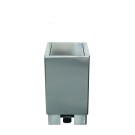 ShopDesChefs - Poubelle en acier inoxydable  avec amortisseur hydraulique modèle JUPITER 90 l.