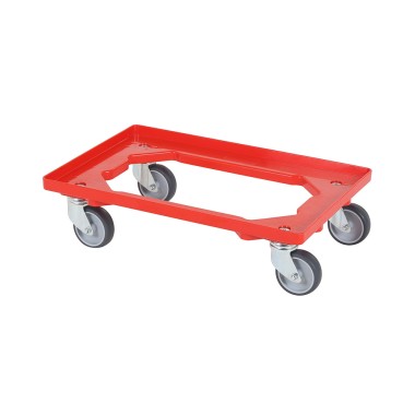 ShopDesChefs - Chariot de transport  modèle TR rouge