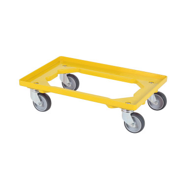 ShopDesChefs - Chariot de transport  modèle TR jaune