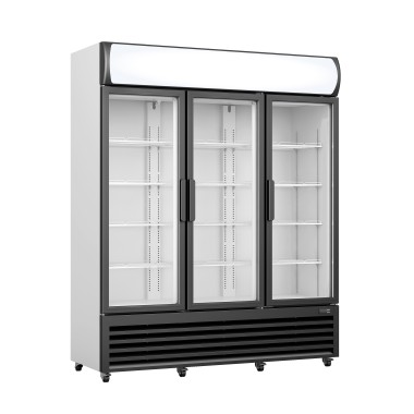 ShopDesChefs - Réfrigérateur  avec porte en verre et auvent