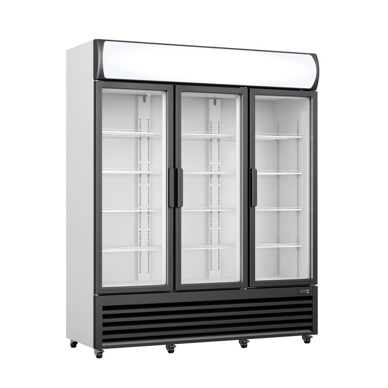 ShopDesChefs - Réfrigérateur  avec porte en verre et auvent