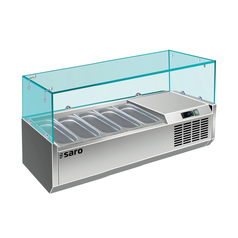 ShopDesChefs - Présentoir Réfrigéré de Table  - Modèle 1/4 GN VRX 1200/330