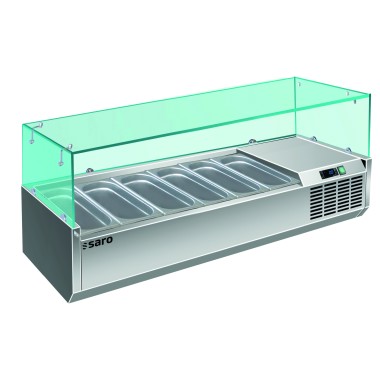 ShopDesChefs - Vitrine Réfrigérée de Table  - Modèle GN 1/4 VRX 1400/330