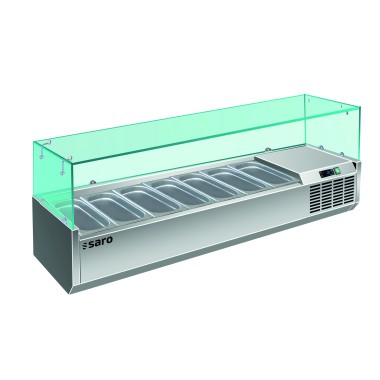 ShopDesChefs - Vitrine Réfrigérée de Table  - Modèle 1/4 GN VRX 1600/330
