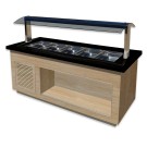 ShopDesChefs - Buffet chaud  modèle PREMIUM LINE SB-H 200 CHÊNE