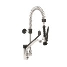 ShopDesChefs -  Douchette pré-rinçage monocommande + Robinet à levier noir