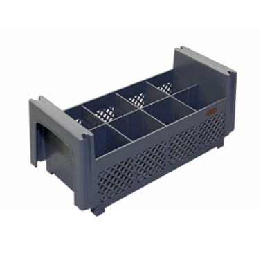 ShopDesChefs - Support pour lave-vaisselle pour couverts  450x190x180mm avec 8 compartiments