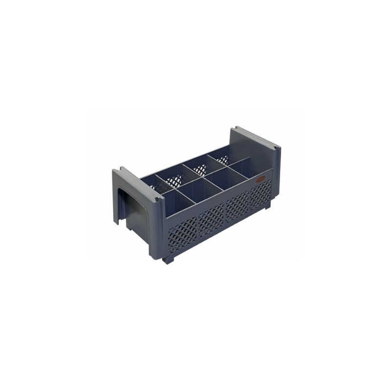 ShopDesChefs - Support pour lave-vaisselle pour couverts  450x190x180mm avec 8 compartiments